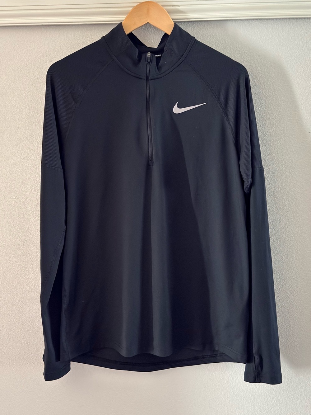 Nike Men's Element Dri-FIT Half Zip Pullover Running Jacket Black Size M
